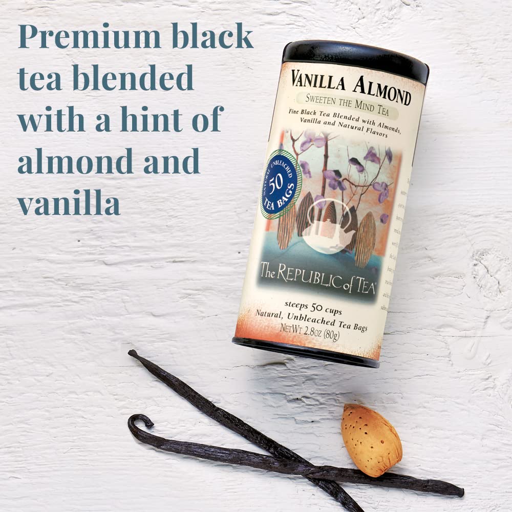 The Republic of Tea — Vanilla Almond Black Tea Tin Review